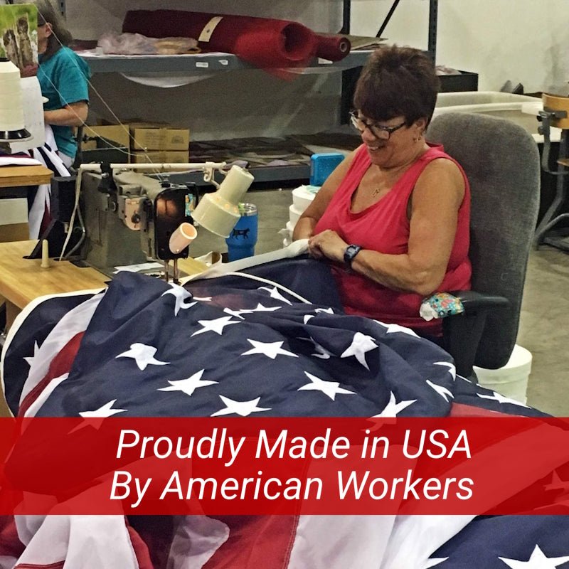 12x18 FT EMBROIDERED AMERICAN FLAG - Grace Alley