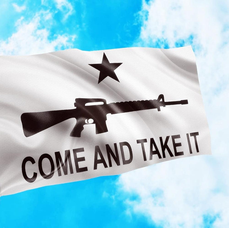 Gonzales Come Take It Gun AR-15 2e Amendement NRA Script 3'x5 - Foto 3