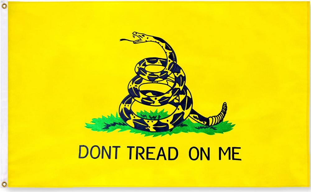 thumbnail image 2 of G128 Gadsden Flag 3x5FT - 'Don't Tread On Me' Embroidered Snake, Colonial Polyester 2 of 6