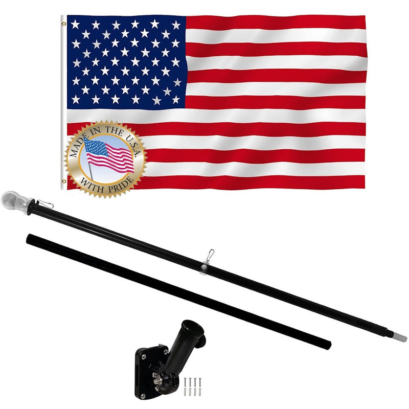 New York Jets Flag Pole & Bracket Mount Kit - 3x5 Foot Team Flag With 6ft Spinning Pole - View #9