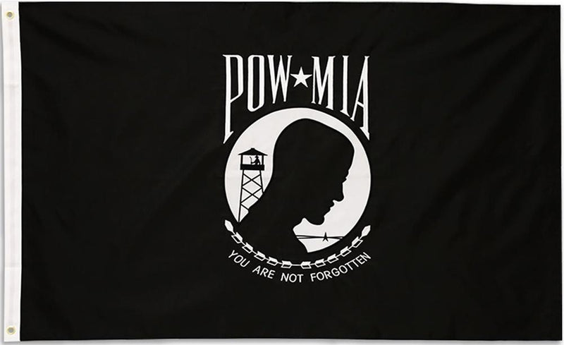 Trade Winds 3x5 POW MIA Embroidered Sewn Flag – 100% Cotton – USA Made