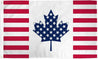 Bandiera Amicizia USA Canada 3x5 Ft - Stati Uniti E Canada - Bandiera Stampata Trade Winds